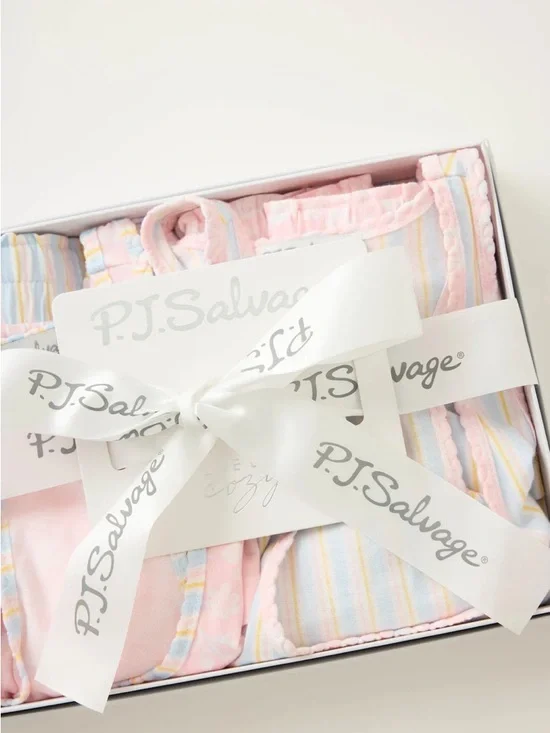 PJ Salvage Mix & Match Floral & Stripe Gift Set in Box NWT Size XL - Picture 2 of 9
